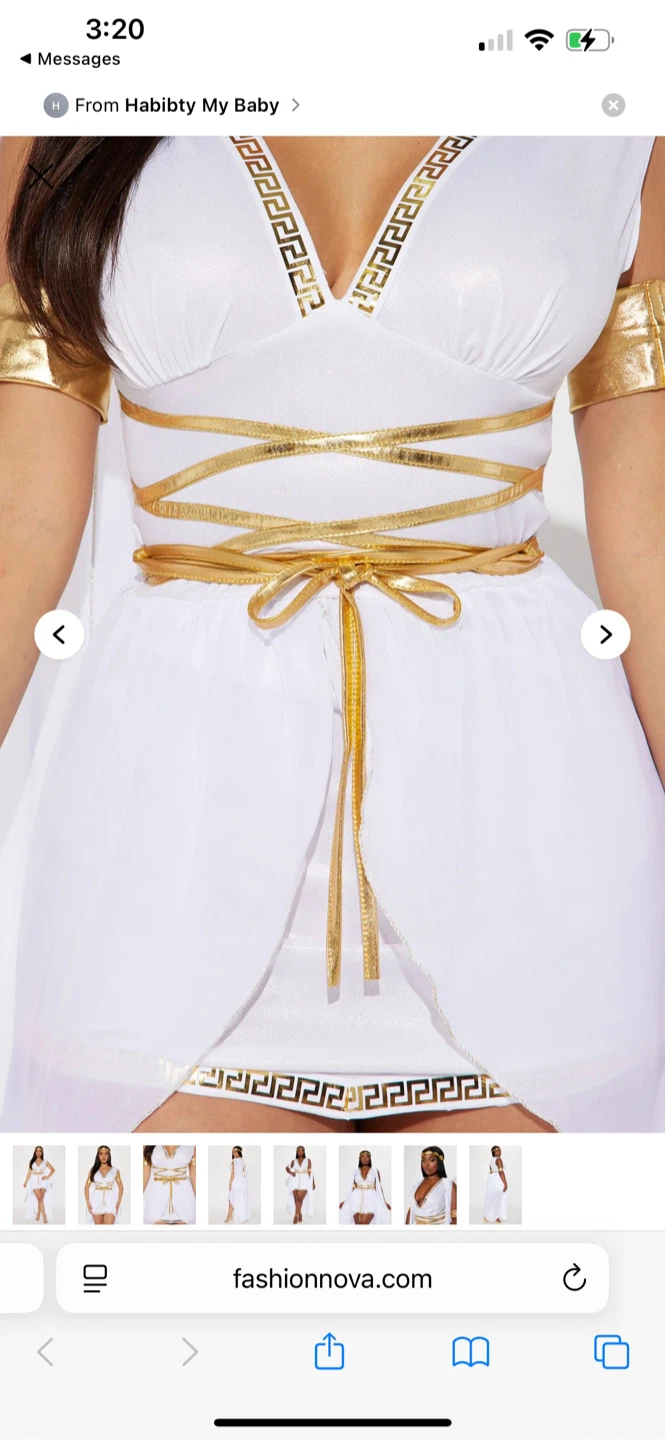 Brand new Halloween  Goddess Of Love Costume - White - photo 3
