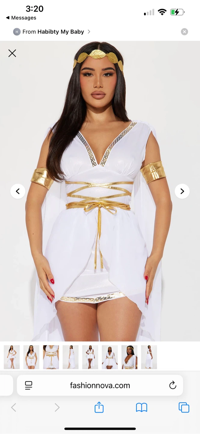 Brand new Halloween  Goddess Of Love Costume - White - photo 4