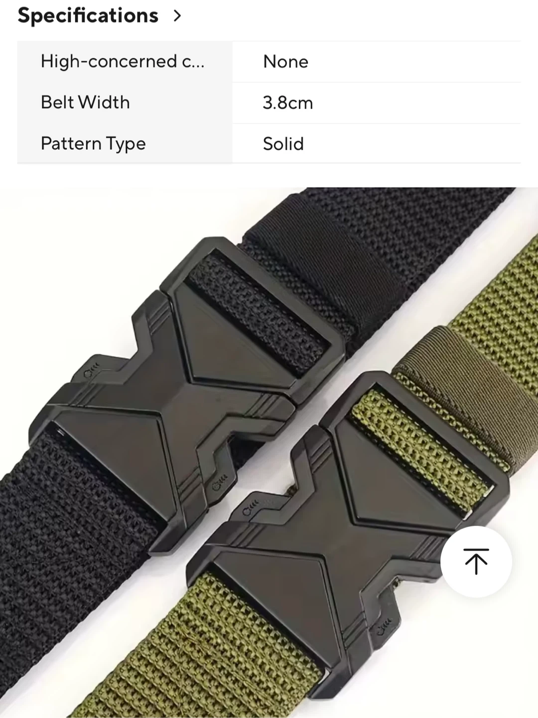 2PC B5 Black & Green Belt - 3.8cm Width - photo 4