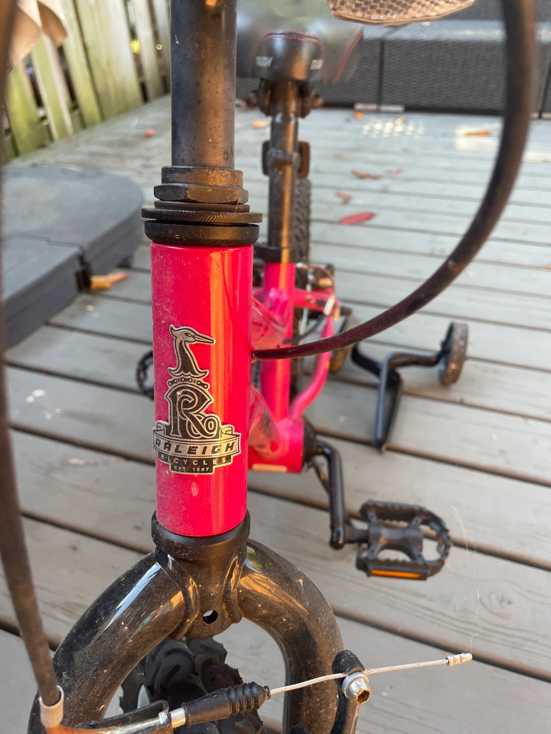 Raleigh Kids' Bike - Pink - With Training Wheels - photo 3