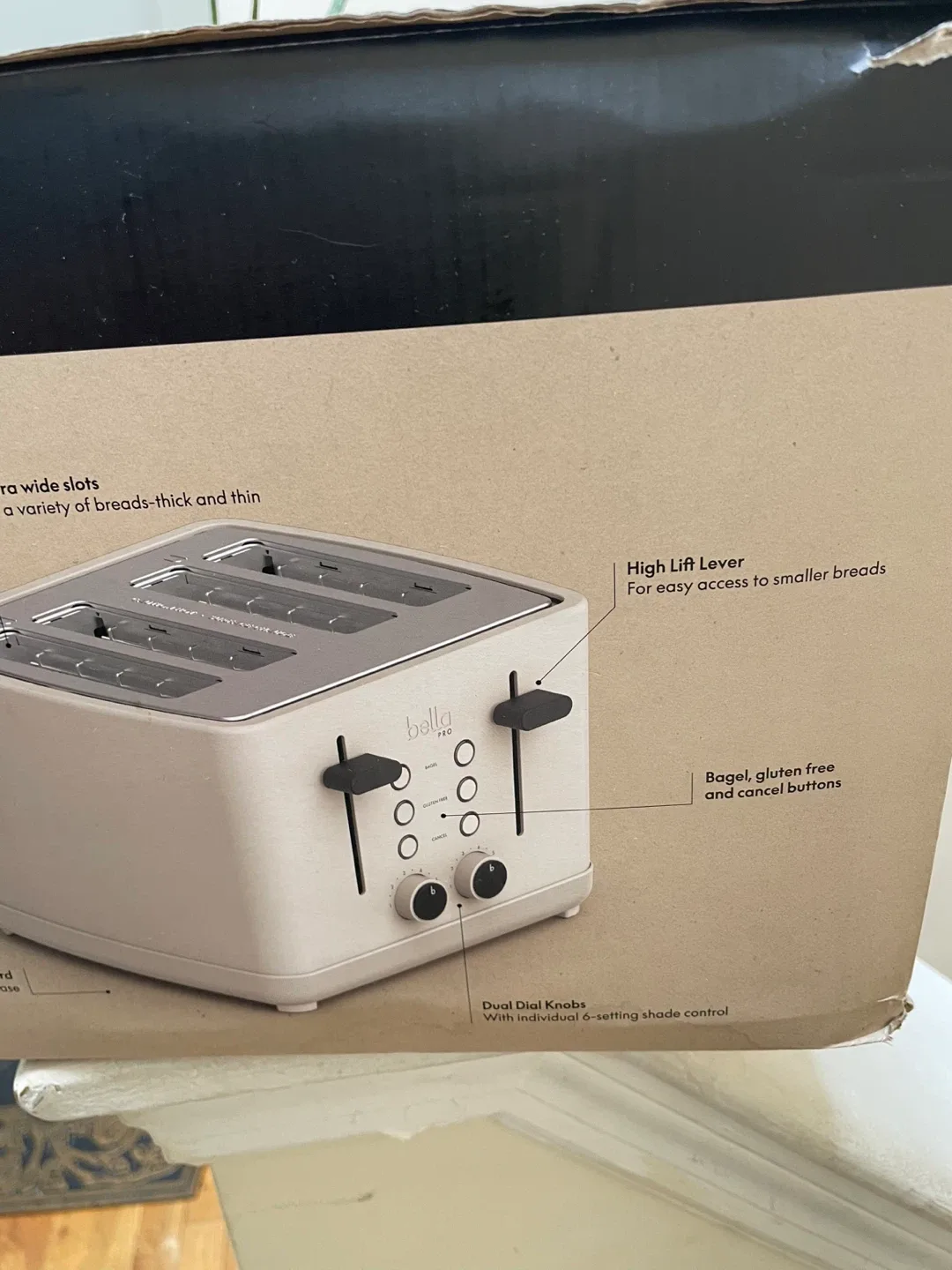 Bella Pro Series 4-Slice Toaster - Like New! image indicator(3)