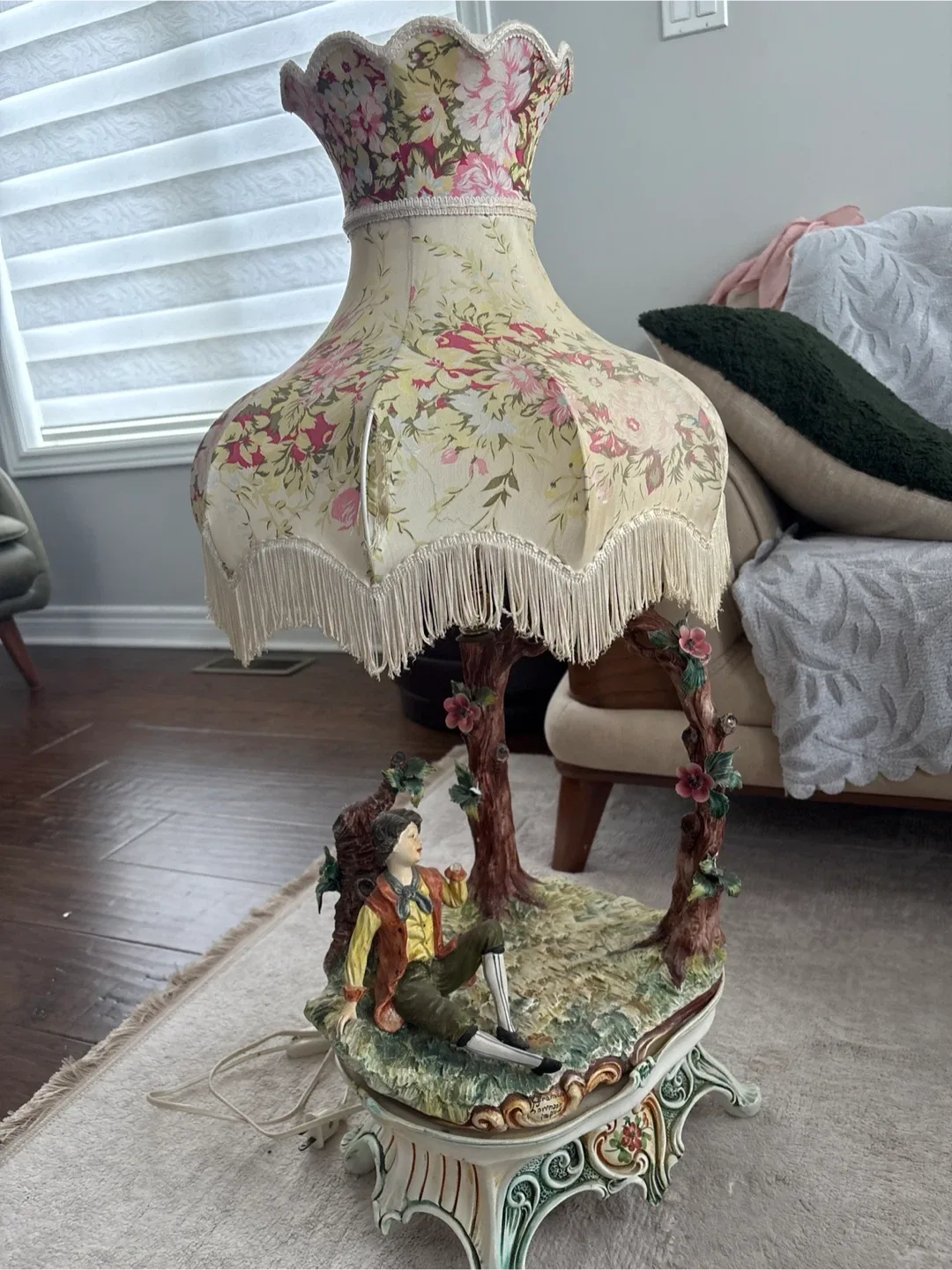 Vintage Fratelli Mannelli Porcelain Lamp image indicator(4)