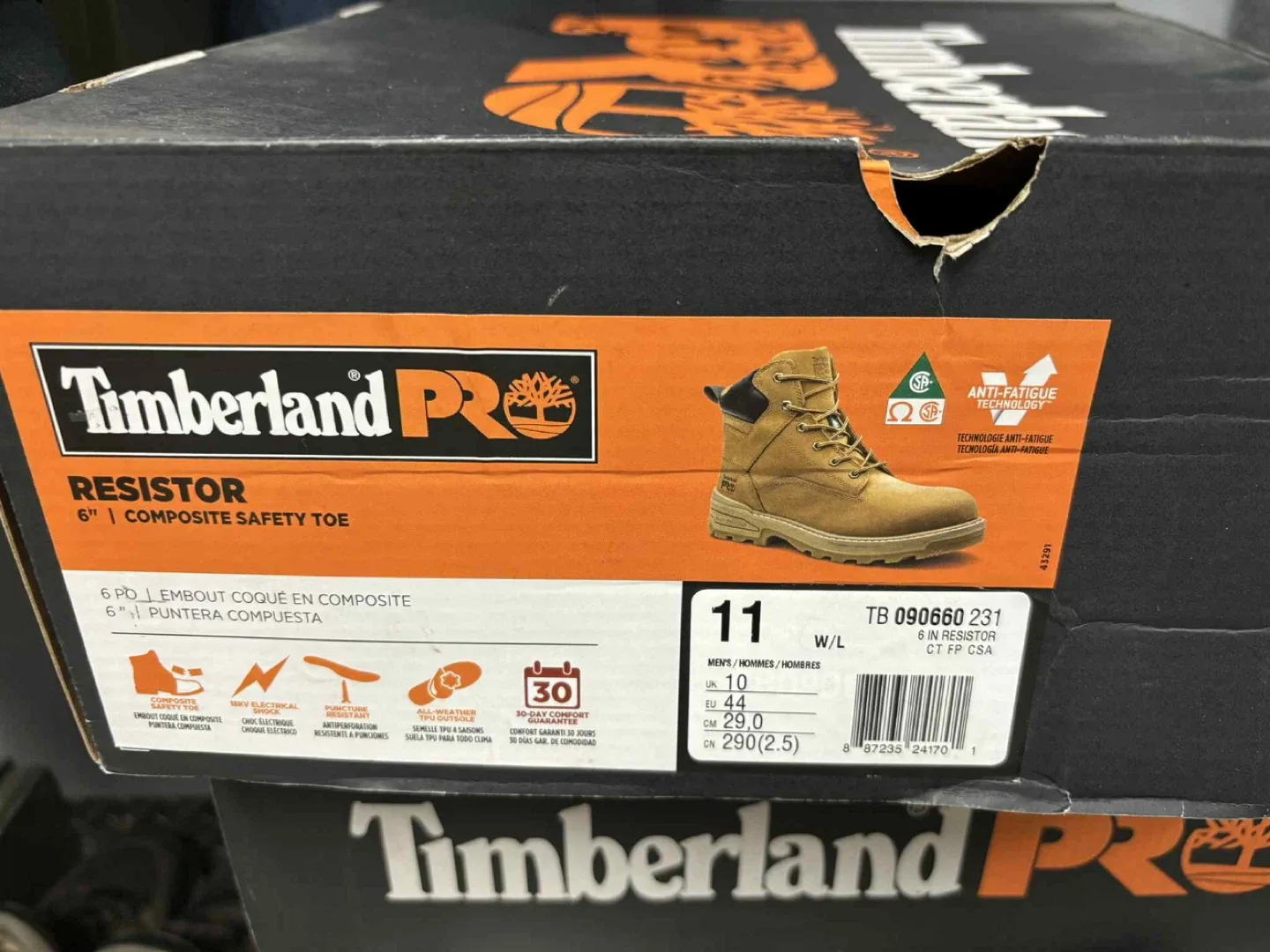 Timberland PRO Resistor Boots, Size 11, Composite Safety Toe image indicator(2)