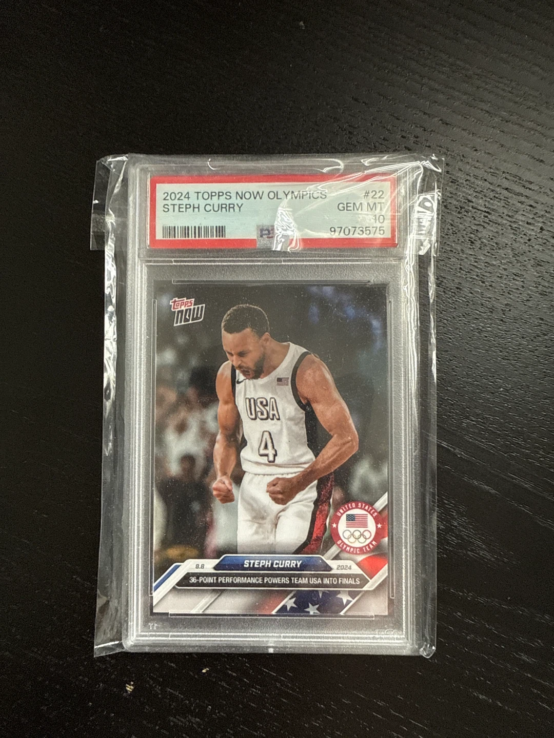 🥕2024 Topps Now Olympics Steph Curry #22 GEM MT 10