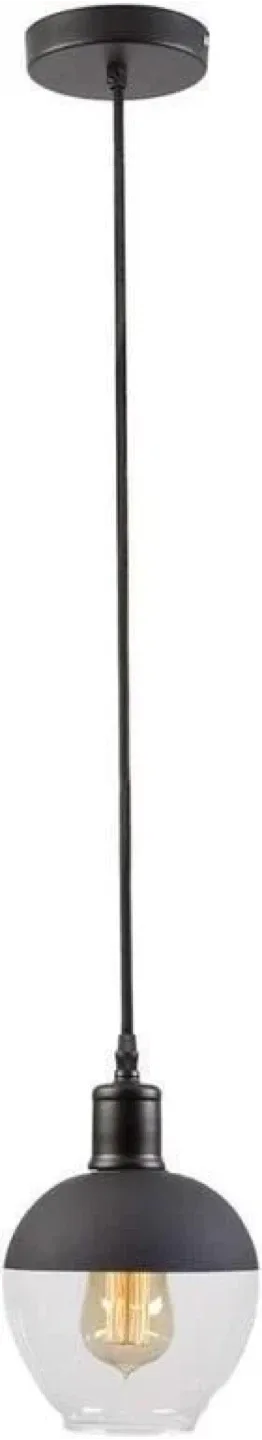 Pendant Light - Black & Glass image indicator(2)
