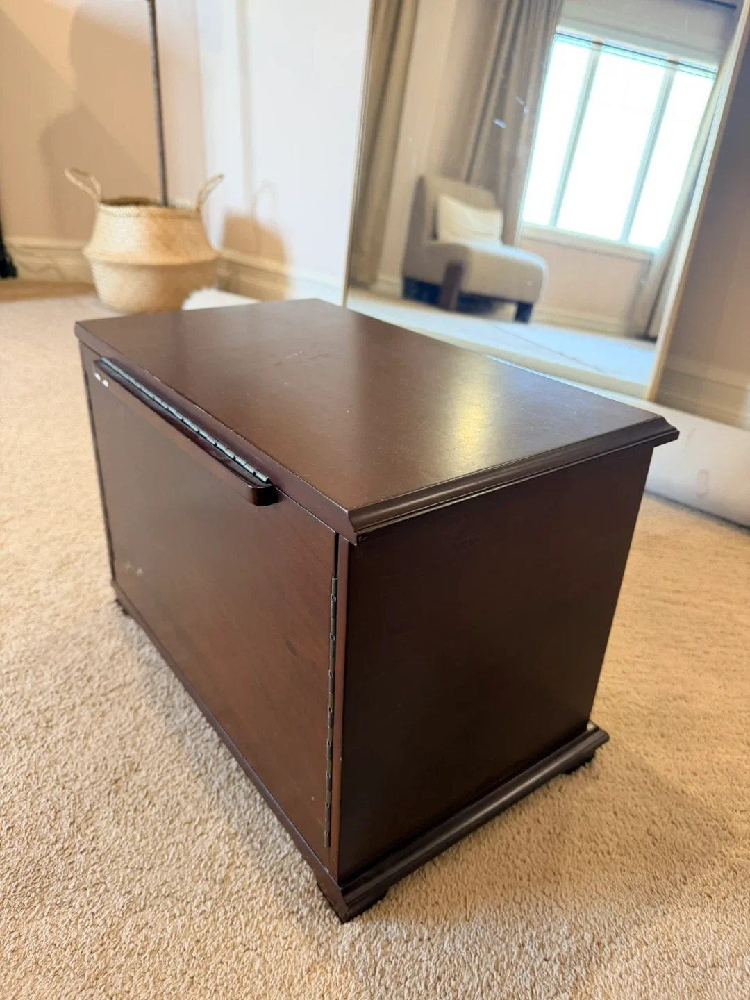 Wooden Jewelry Box with Mirror image indicator(4)