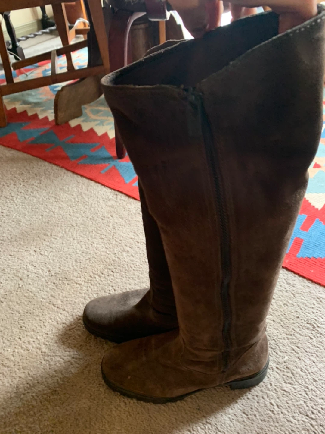 Vintage 7 For Mankind Brown Suede Knee-High Boots - photo 2