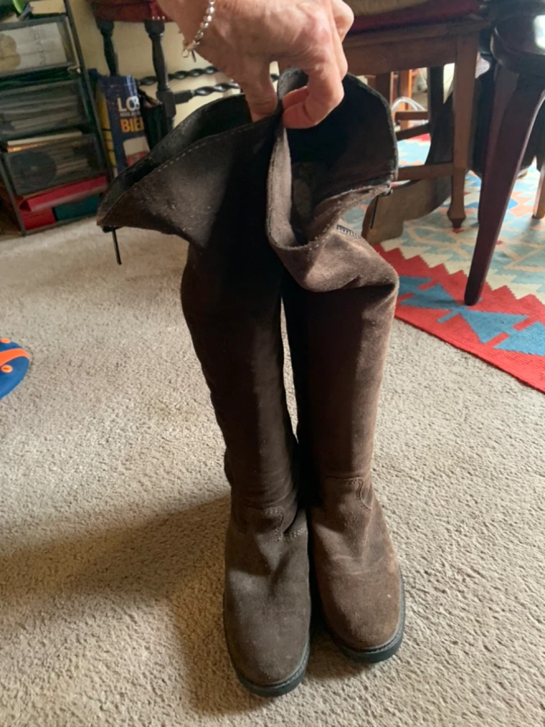 Vintage 7 For Mankind Brown Suede Knee-High Boots