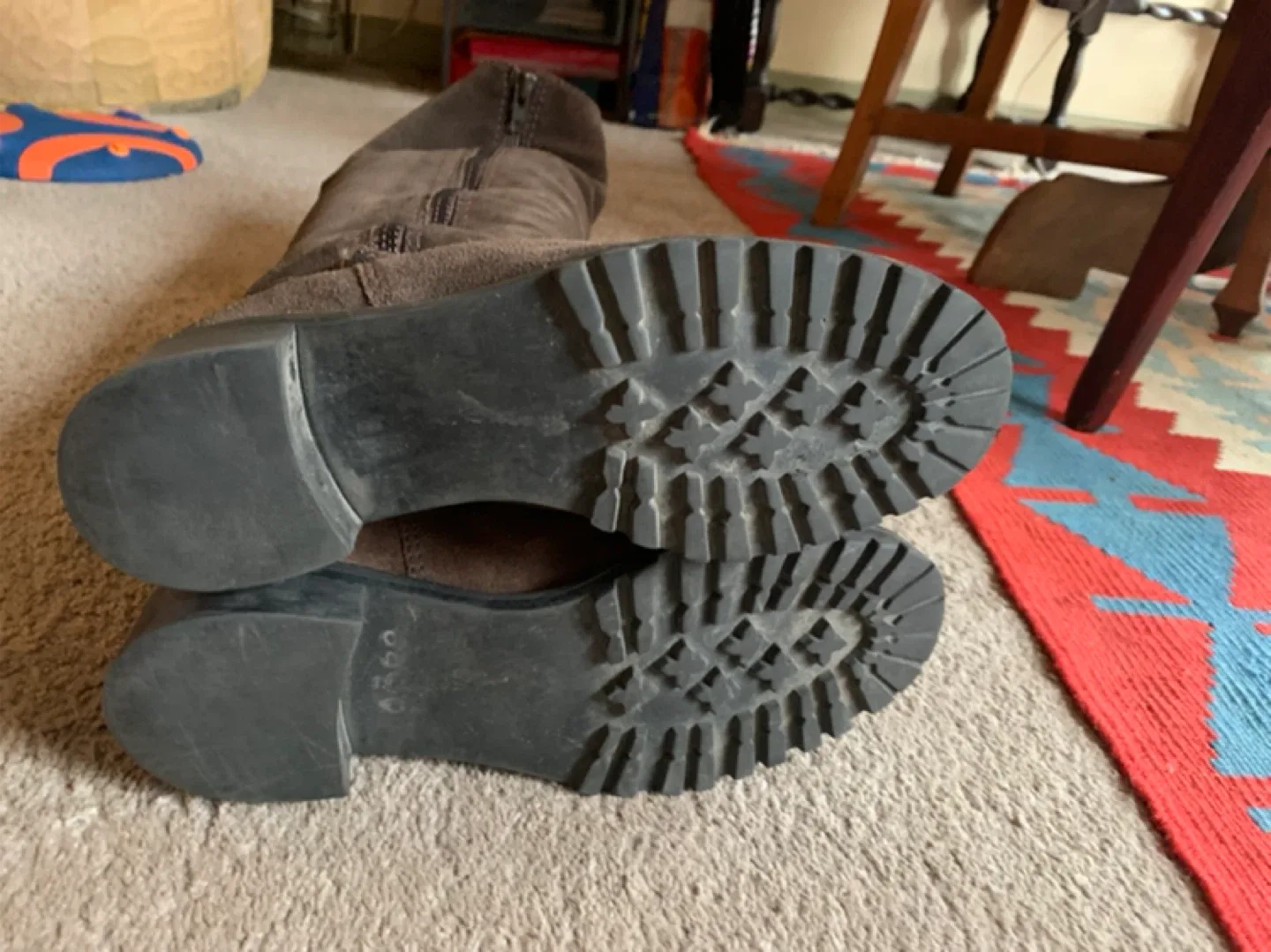 Vintage 7 For Mankind Brown Suede Knee-High Boots image indicator(5)