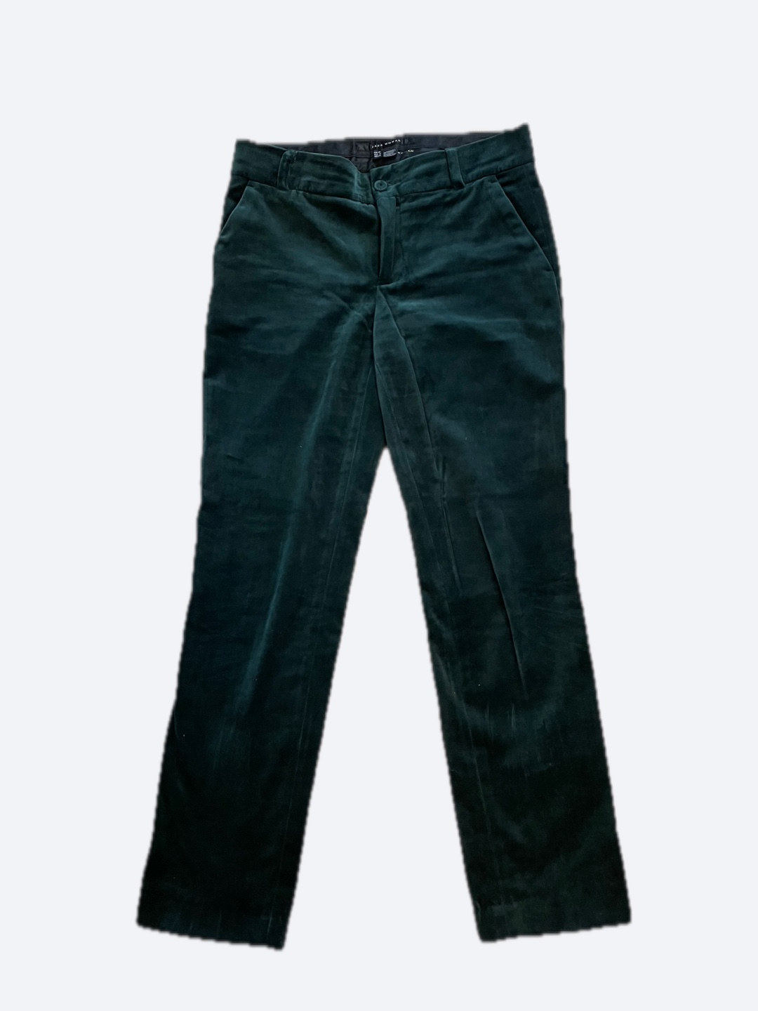 Zara Woman Green Velvet Pants - Size 4 - photo 2