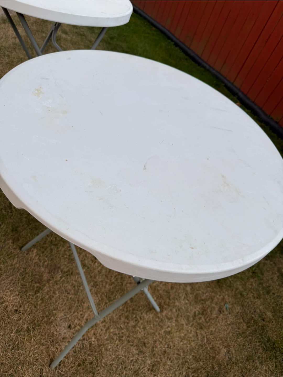 Folding Round Tables - White - photo 3