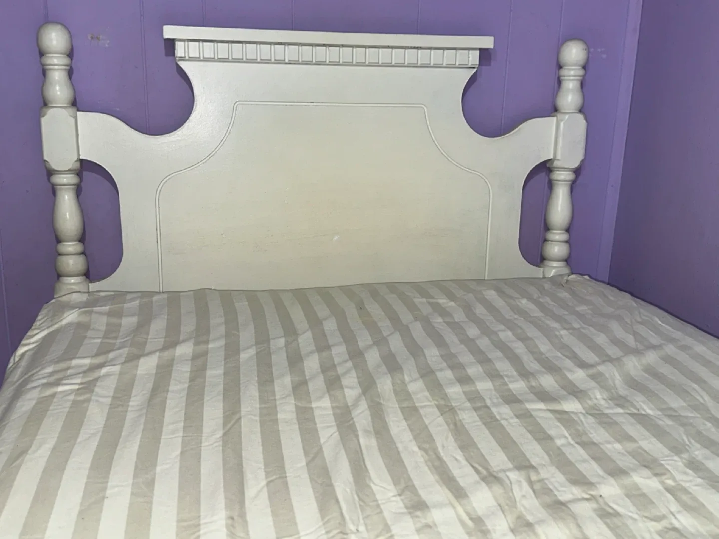Used Full Size Bed Frame and Mattress thumbnail