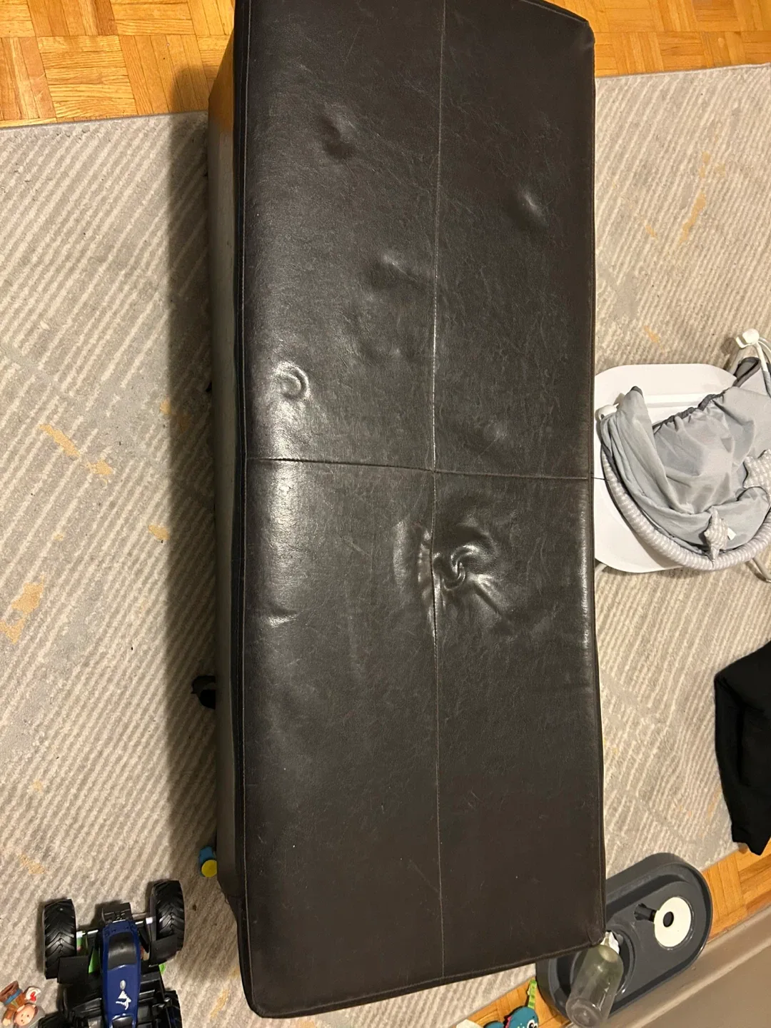 🥕 Storage Ottoman Bench - Brown