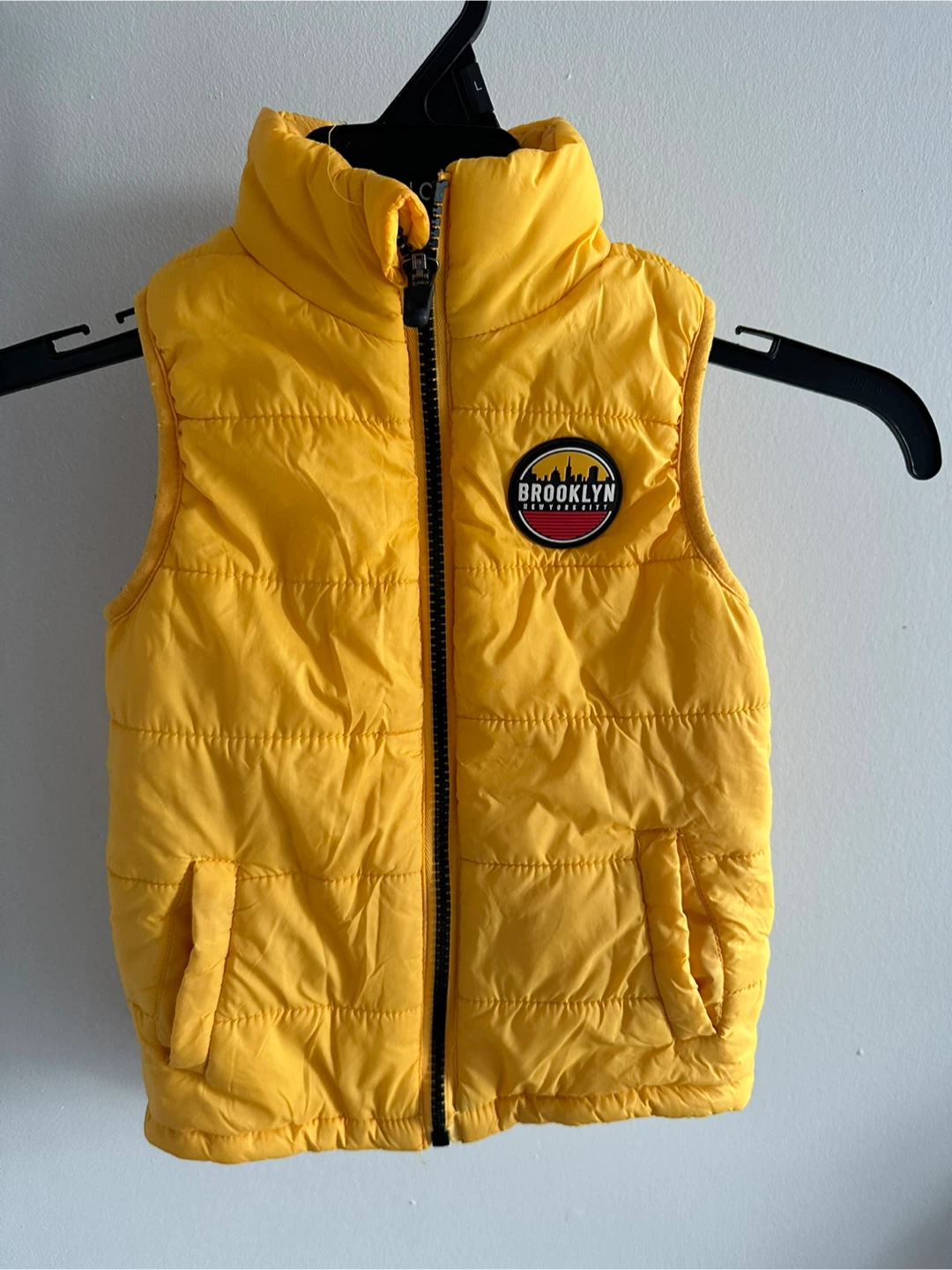 Max Yellow Puffer Vest - Size 2-3 YRS