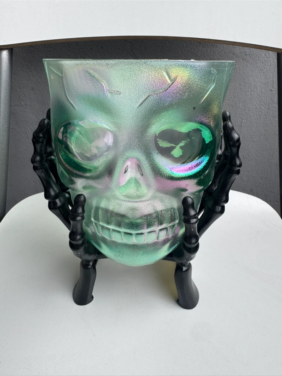 Skull Candy Bowl with Hand Stand 🥕