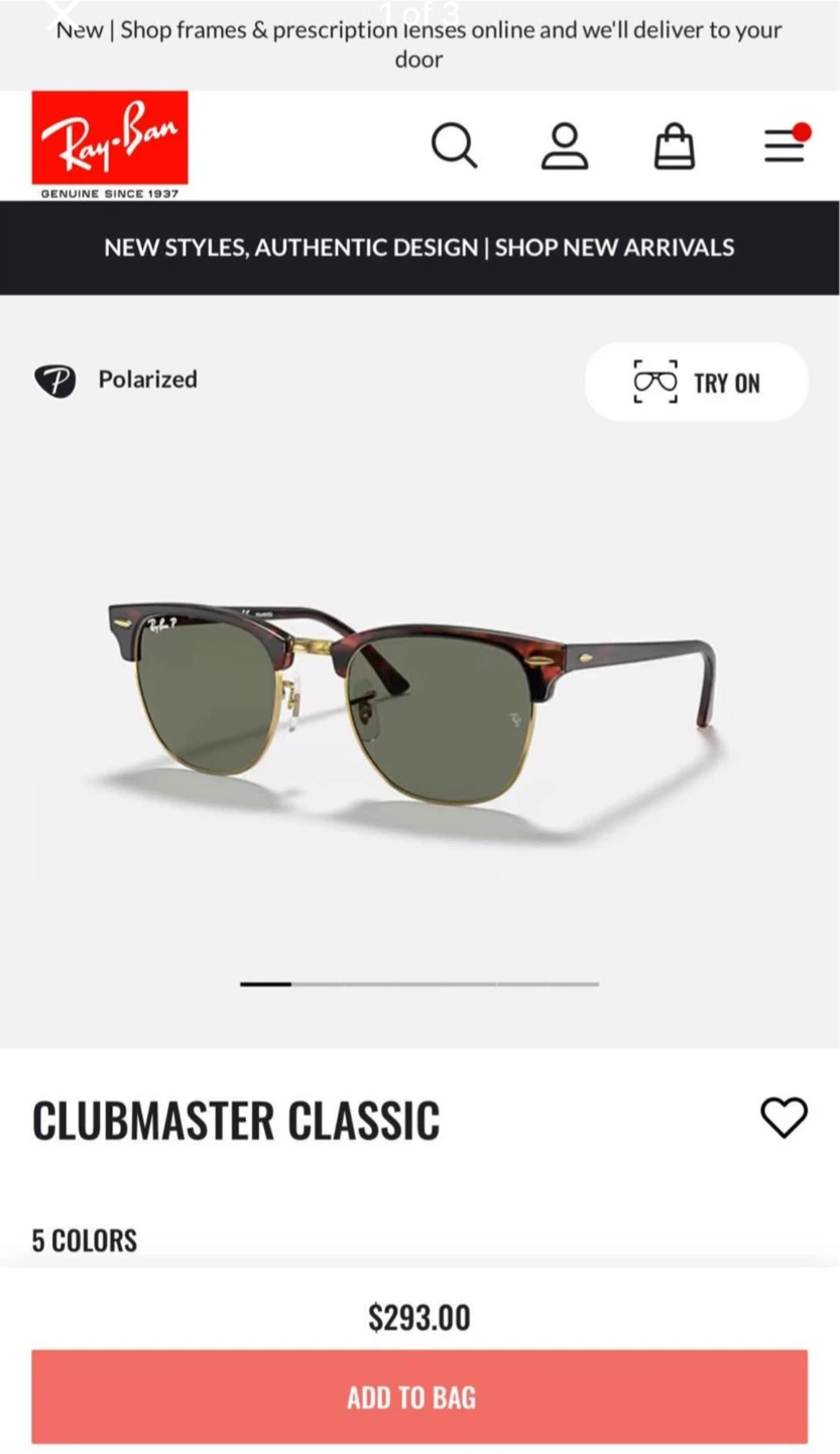 Ray-Ban Clubmaster Classic Sunglasses - photo 3