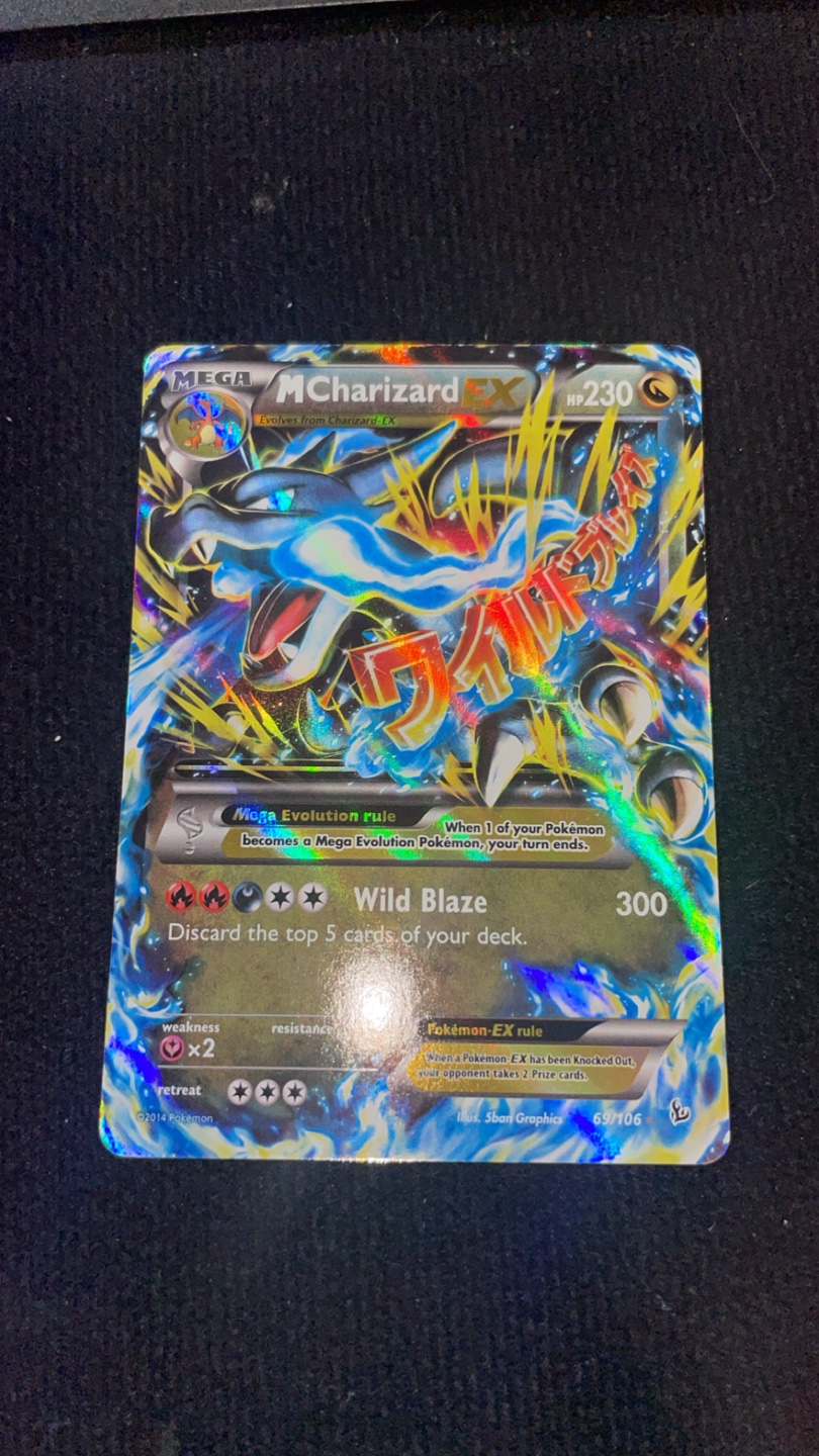 Mega M Charizard EX Pokemon Card