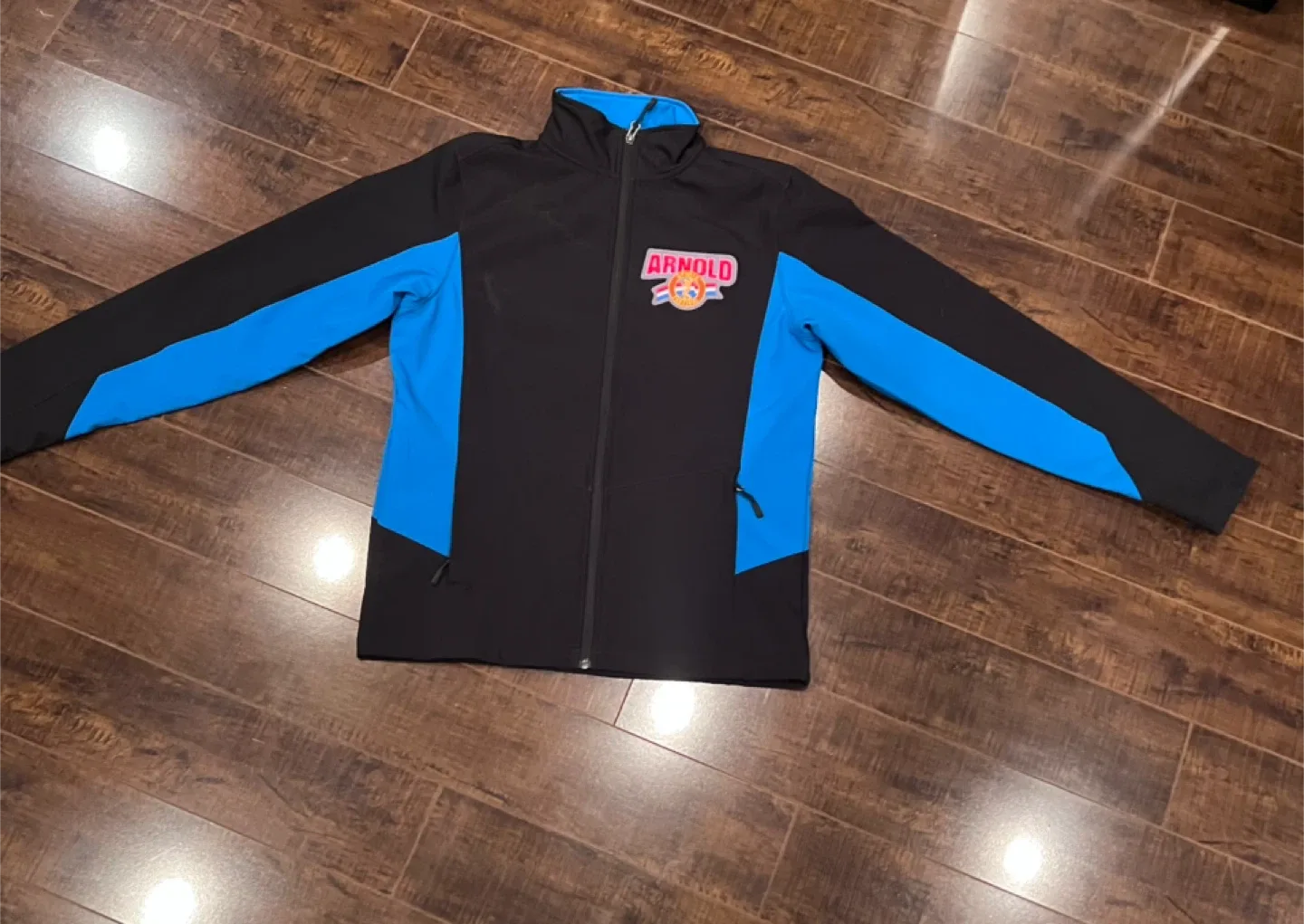 Signed Arnold Sports Festival Jacket - Black & Blue thumbnail