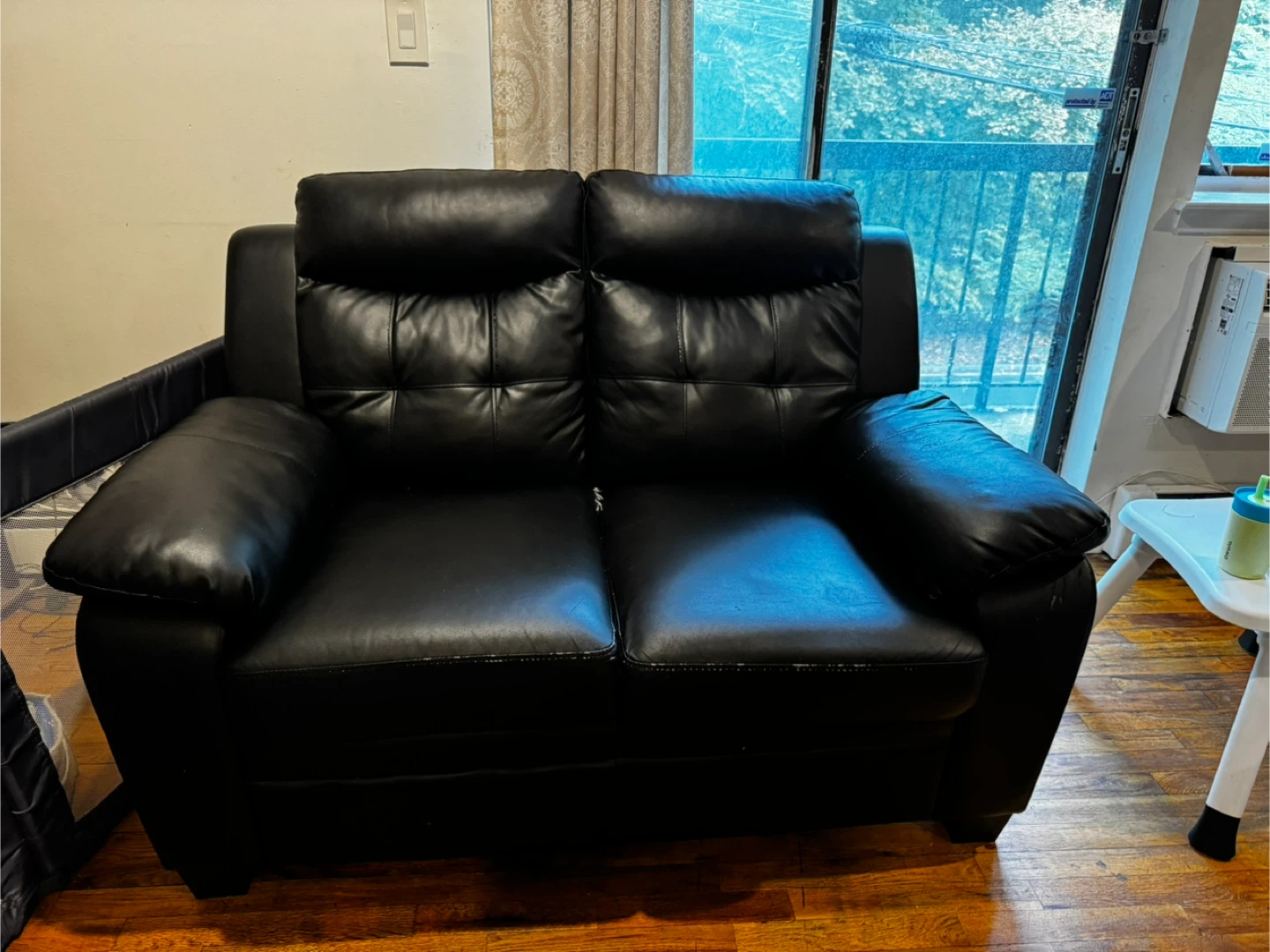 Black Leather Sofa Set PICK UP ONLY