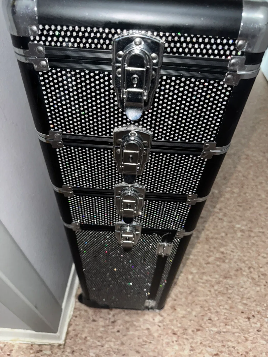 Rolling Makeup Organizer Case - Black image indicator(3)