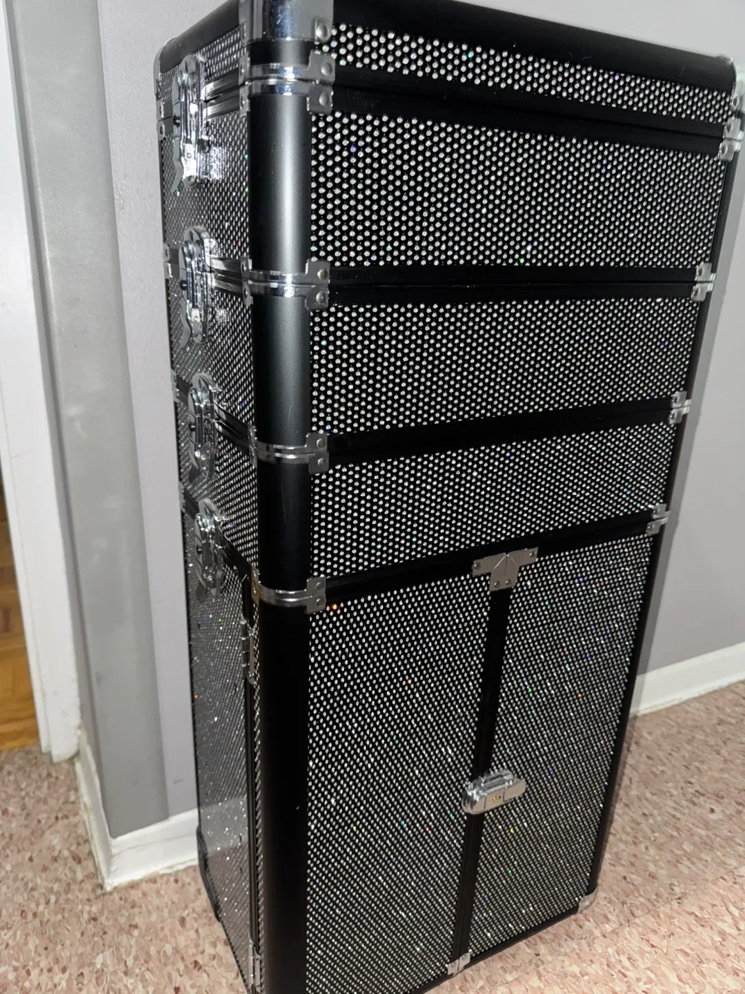 Rolling Makeup Organizer Case - Black image indicator(2)