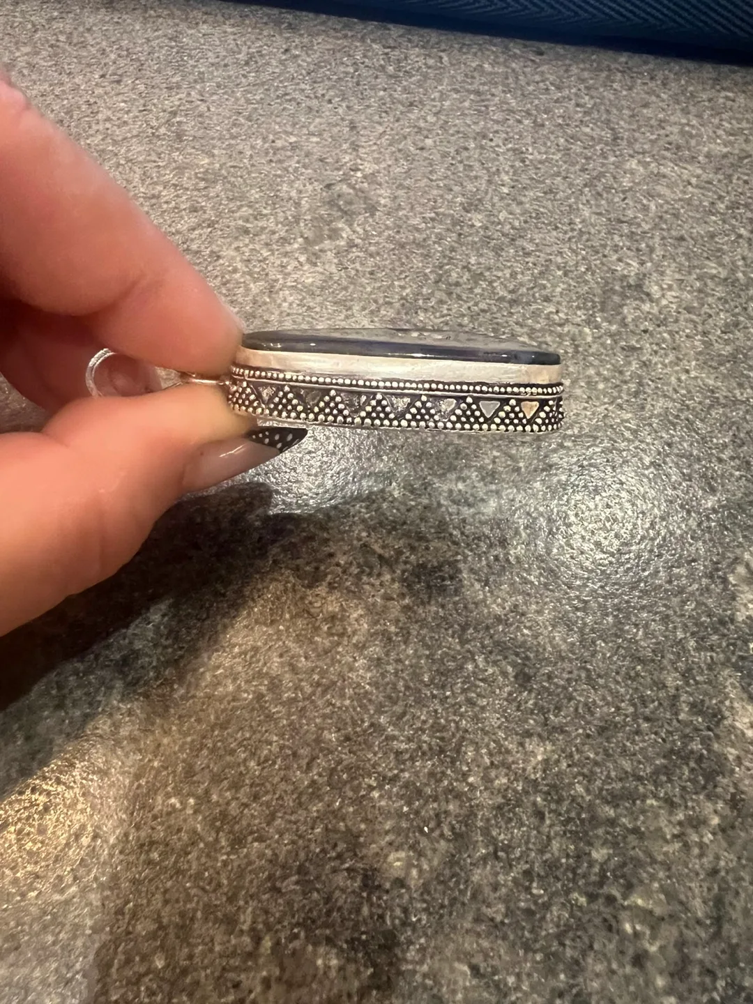 Sterling Silver Agate Pendant image indicator(3)