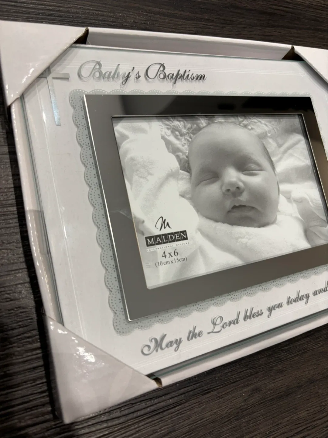 Malden Baby's Baptism 4x6 Picture Frame image indicator(2)