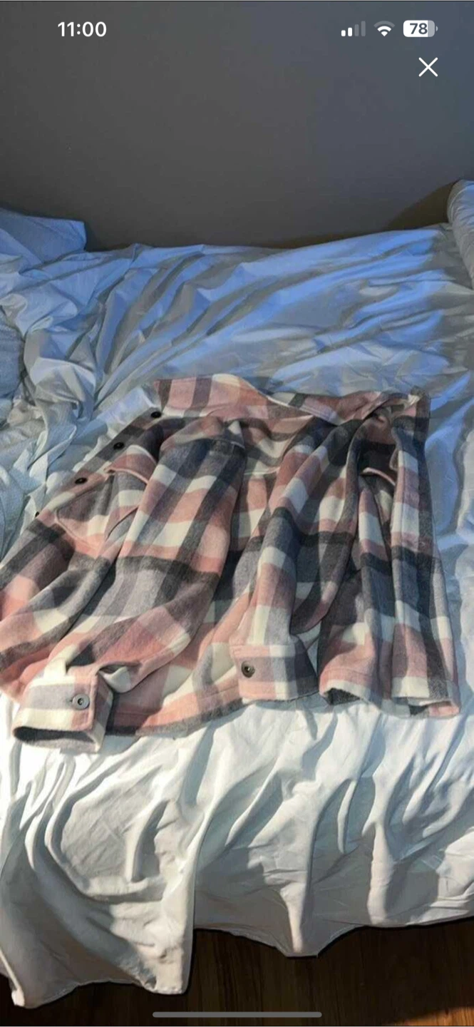 Pink Plaid Flannel jacket - photo 2