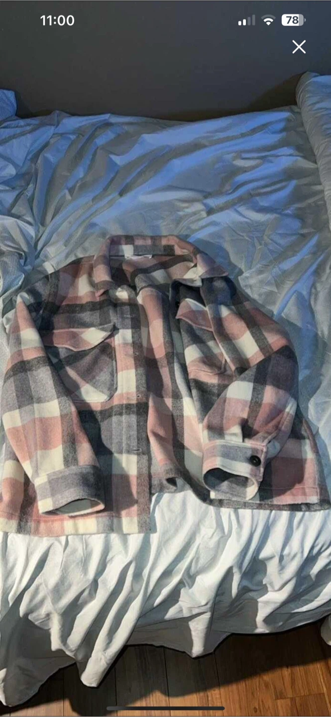 Pink Plaid Flannel jacket