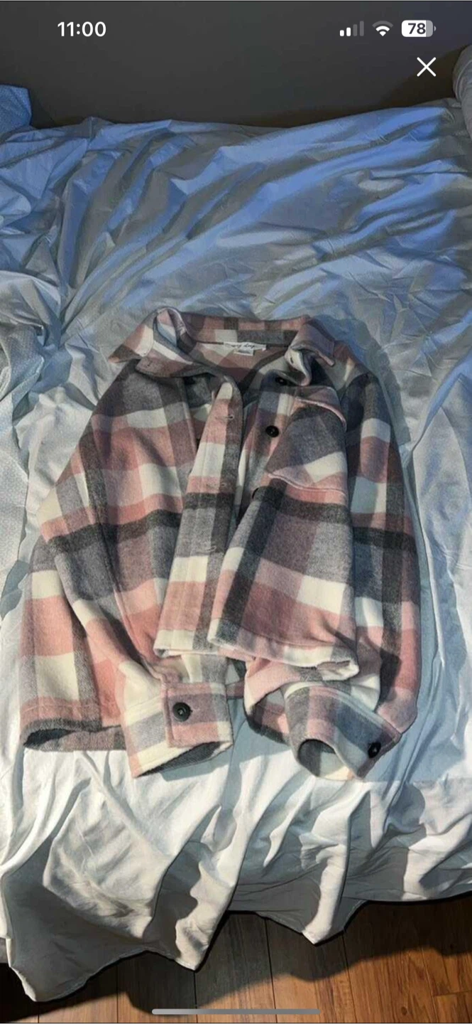 Pink Plaid Flannel jacket - photo 3