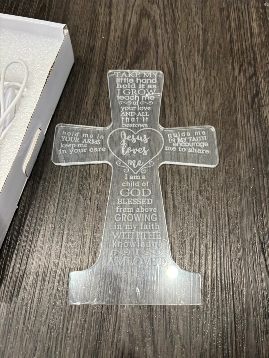 LED Cross Night Light - New in Box image indicator(2)