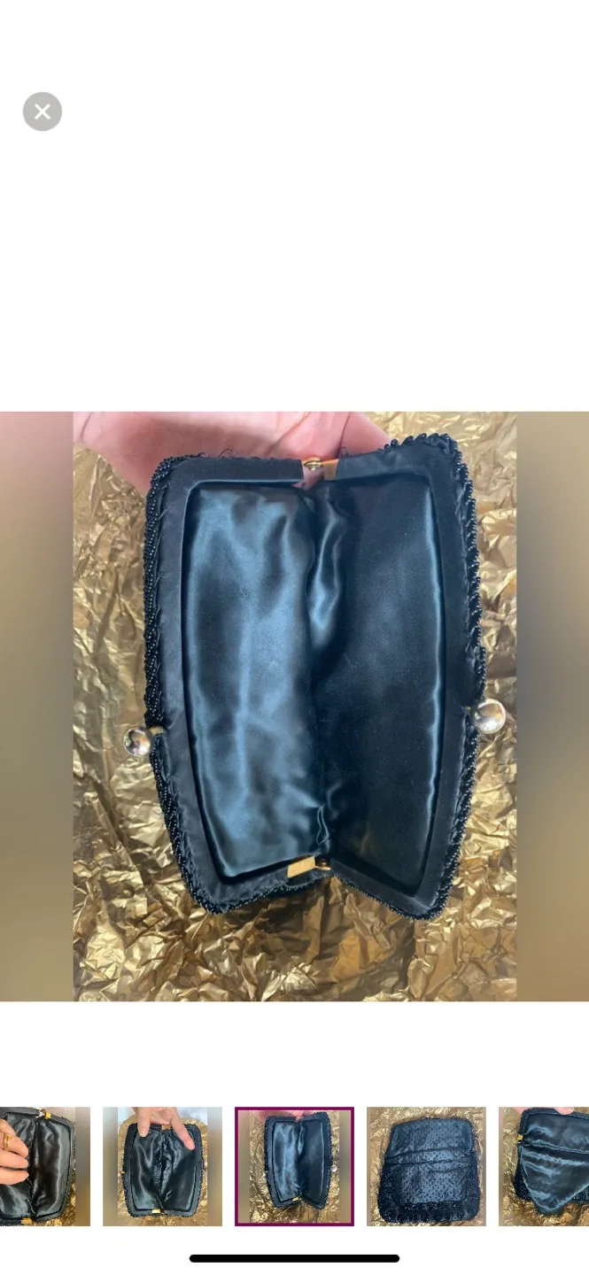 Vintage Beaded Evening Clutch image indicator(6)