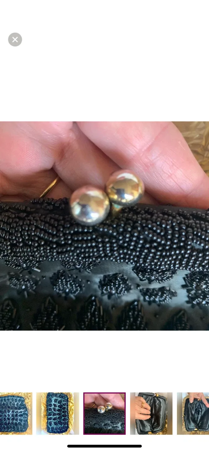 Vintage Beaded Evening Clutch image indicator(3)