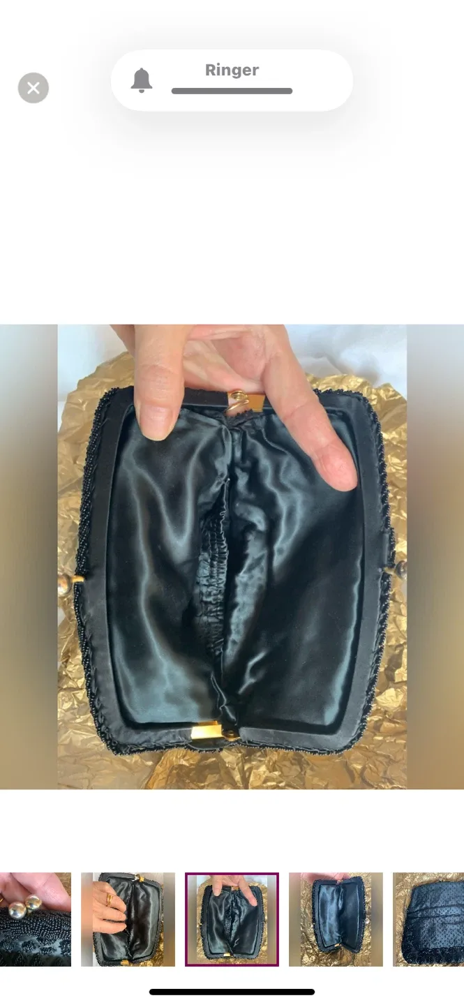 Vintage Beaded Evening Clutch image indicator(5)