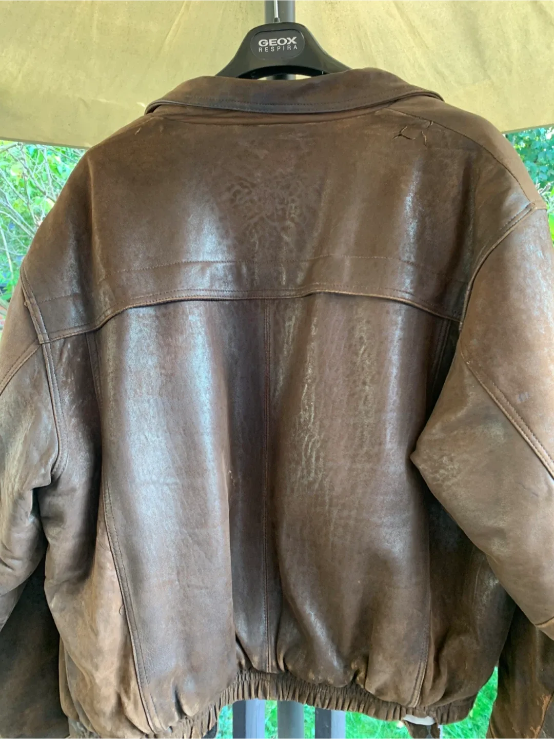 Brown Leather Jacket XL image indicator(2)