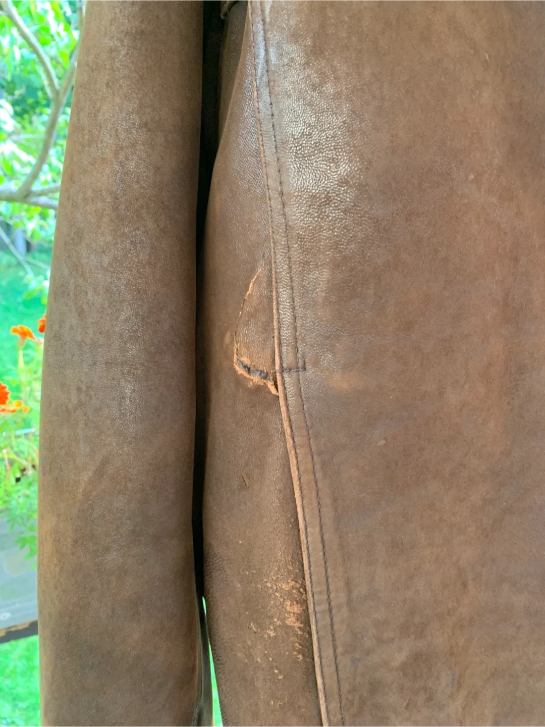 Brown Leather Jacket XL image indicator(3)