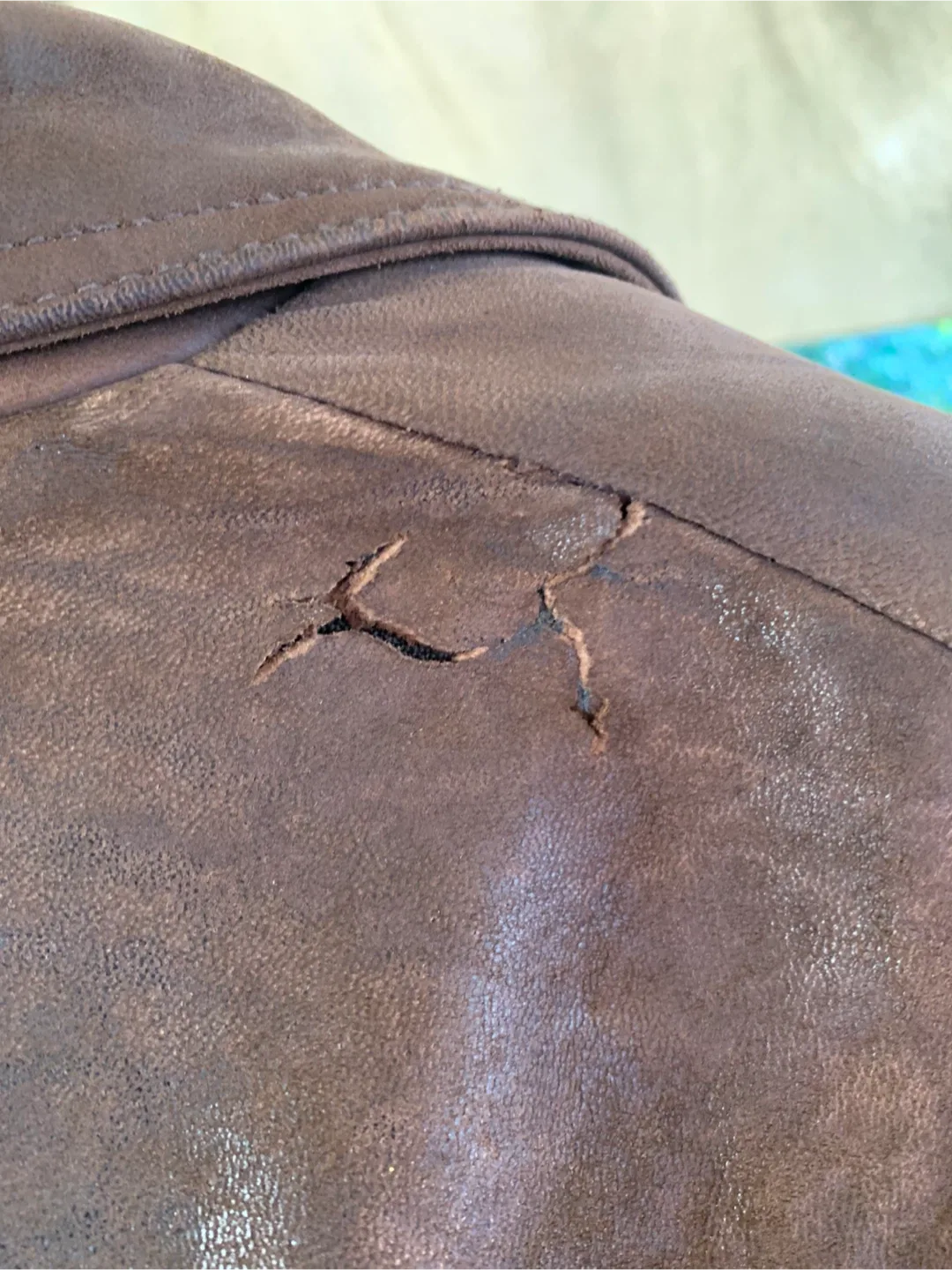 Brown Leather Jacket XL image indicator(5)