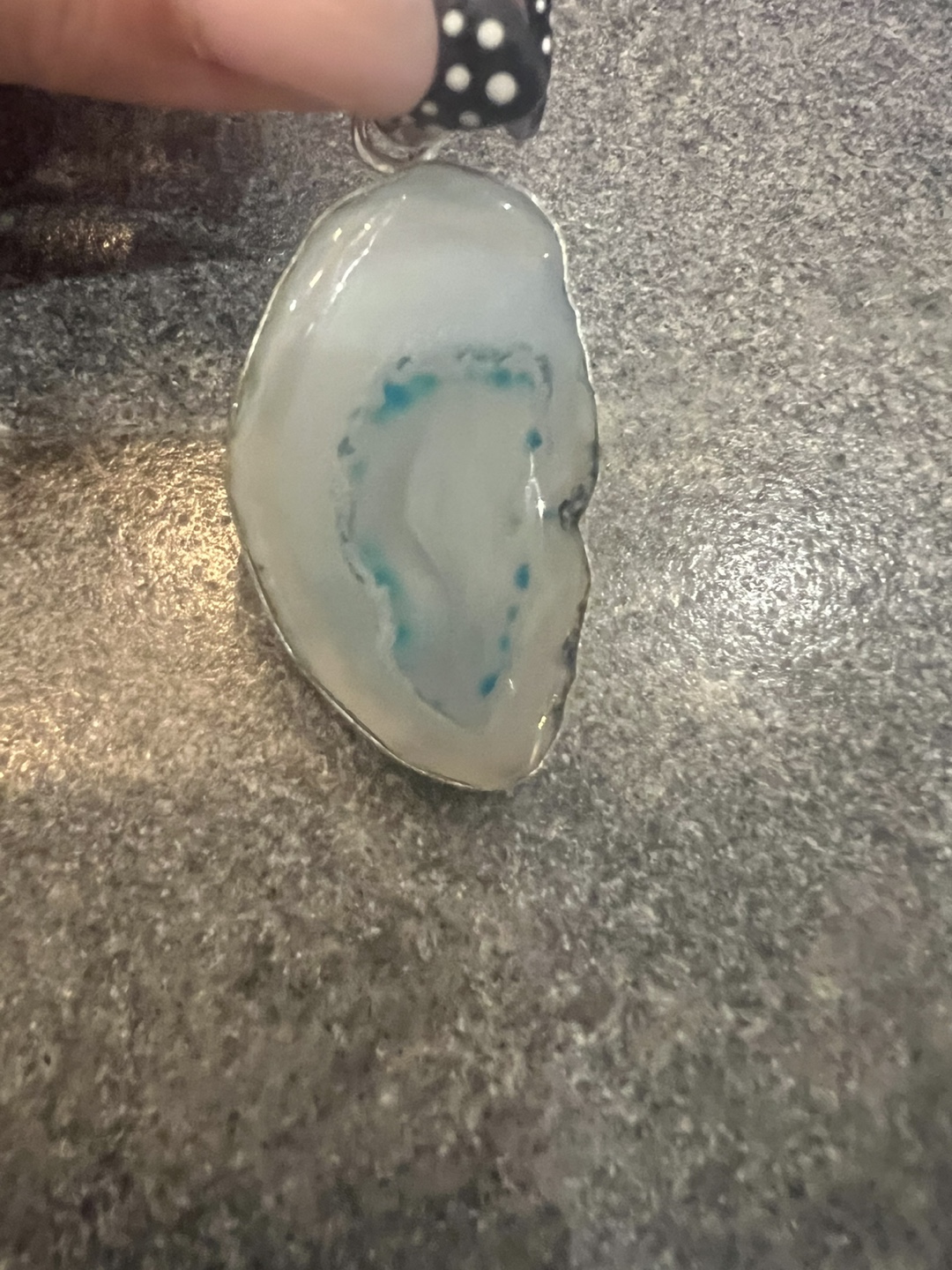 Agate & Sterling Silver Pendant - photo 2