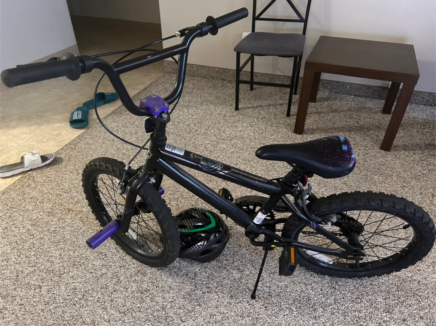 Huffy Black Panther Kids Bike 16-inch with Helmet - photo 3