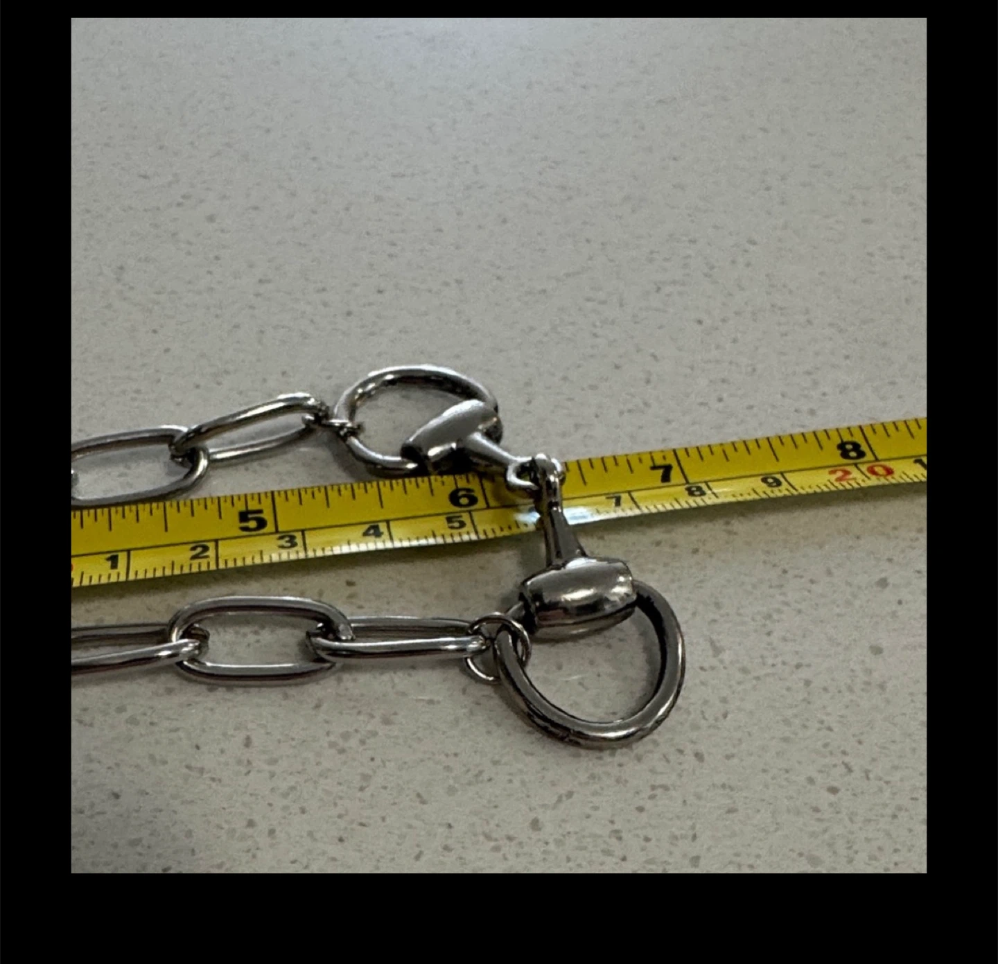 Silver Chain Link horsebit Necklace - photo 4