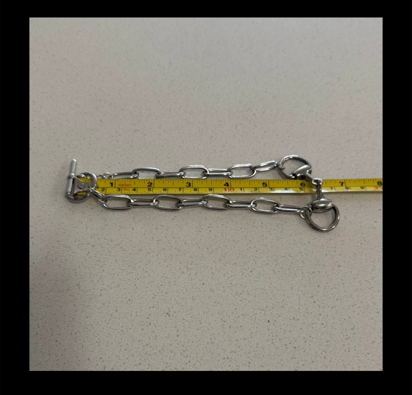 Silver Chain Link horsebit Necklace - photo 5