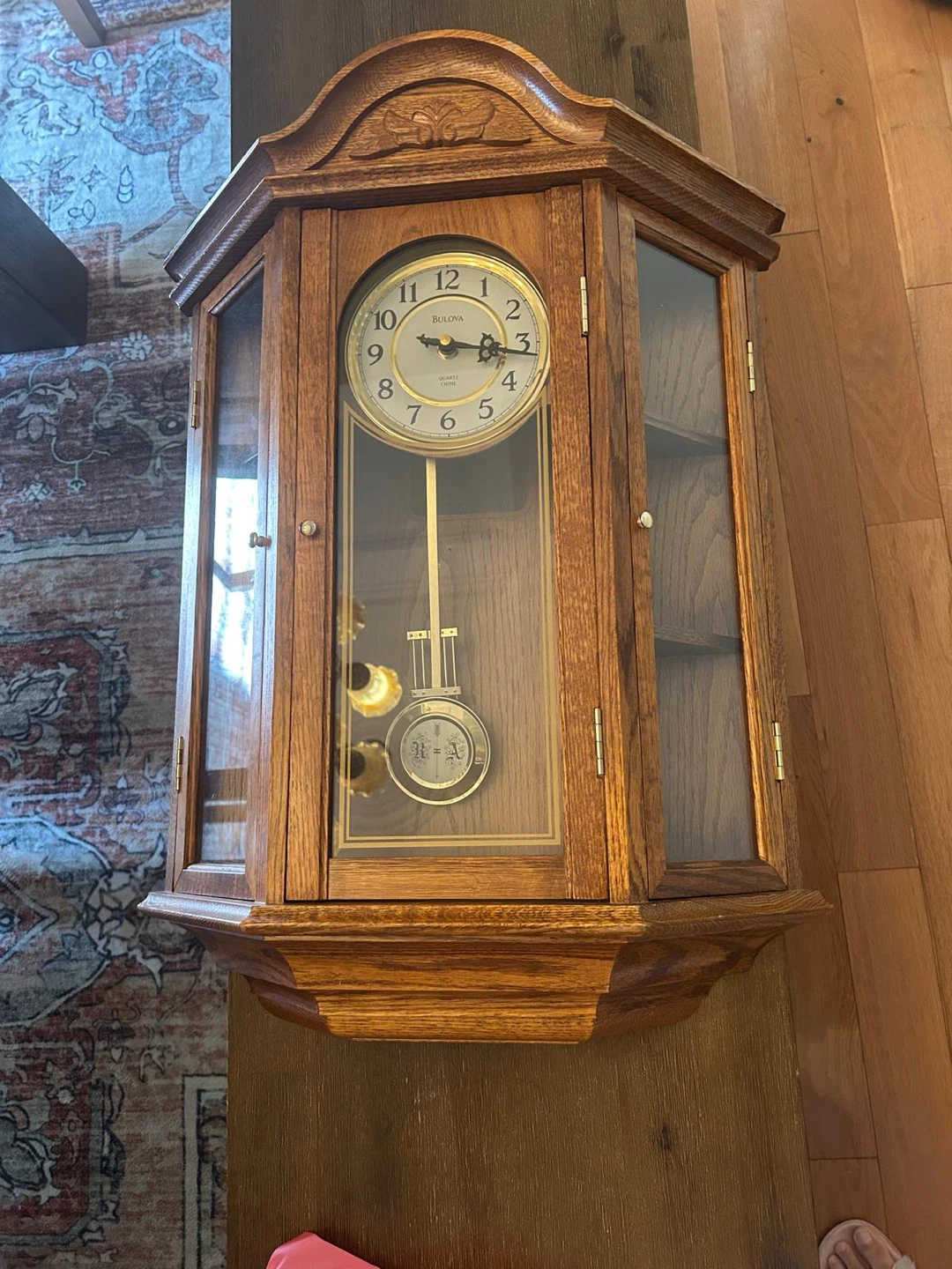 Vintage Bulova Quartz Chime Wall working condition Clock - photo 5