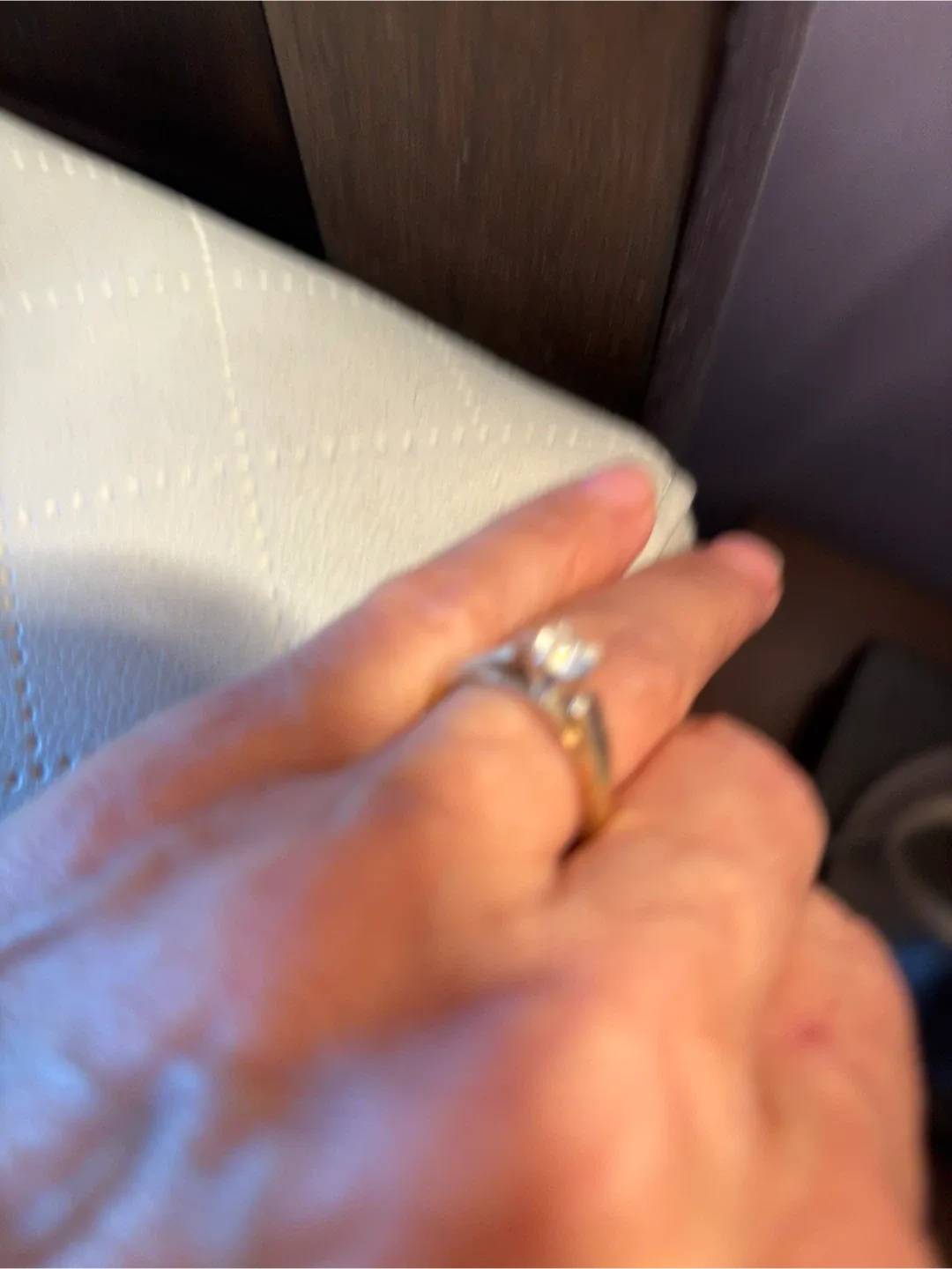 14kt Yellow/White Gold Diamond Solitaire Ring image indicator(4)