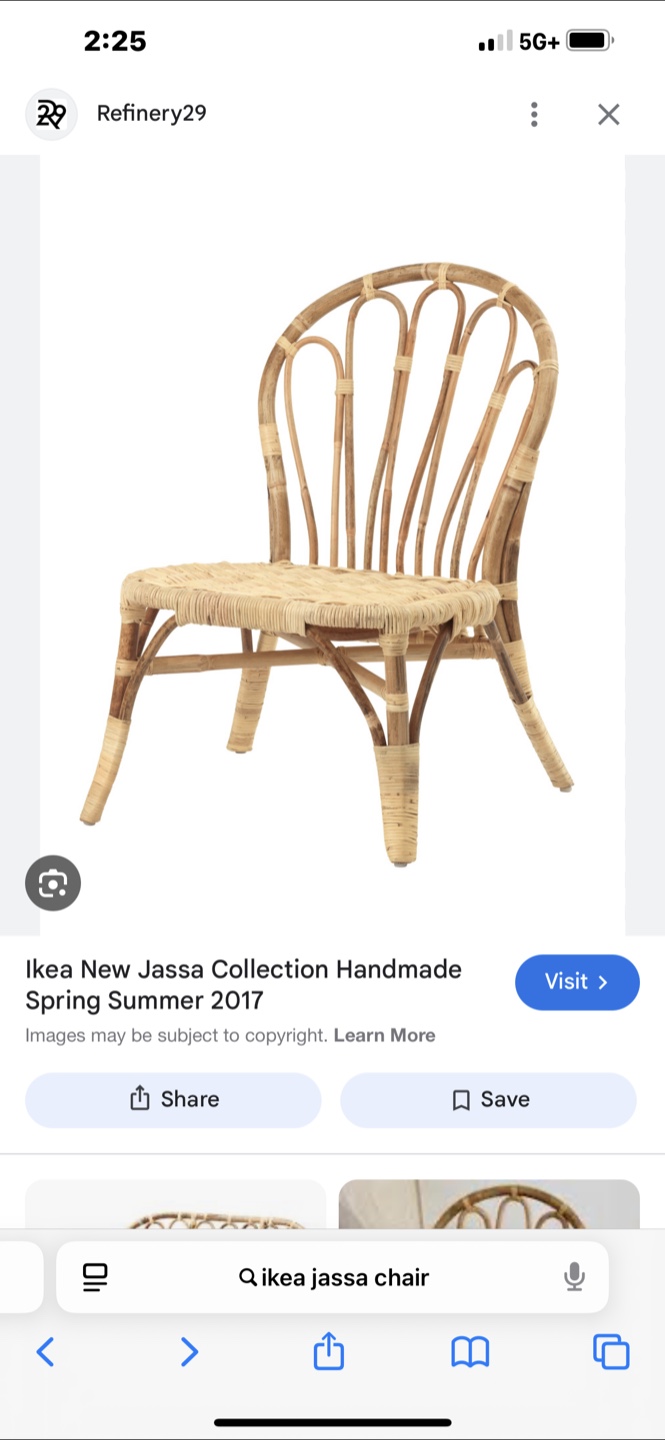 Limited Edition handmade IKEA Jassa Rattan Chair 2017 - photo 4