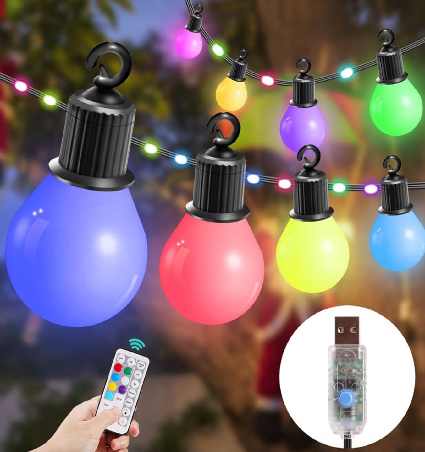 LED Globe String Lights with Remote