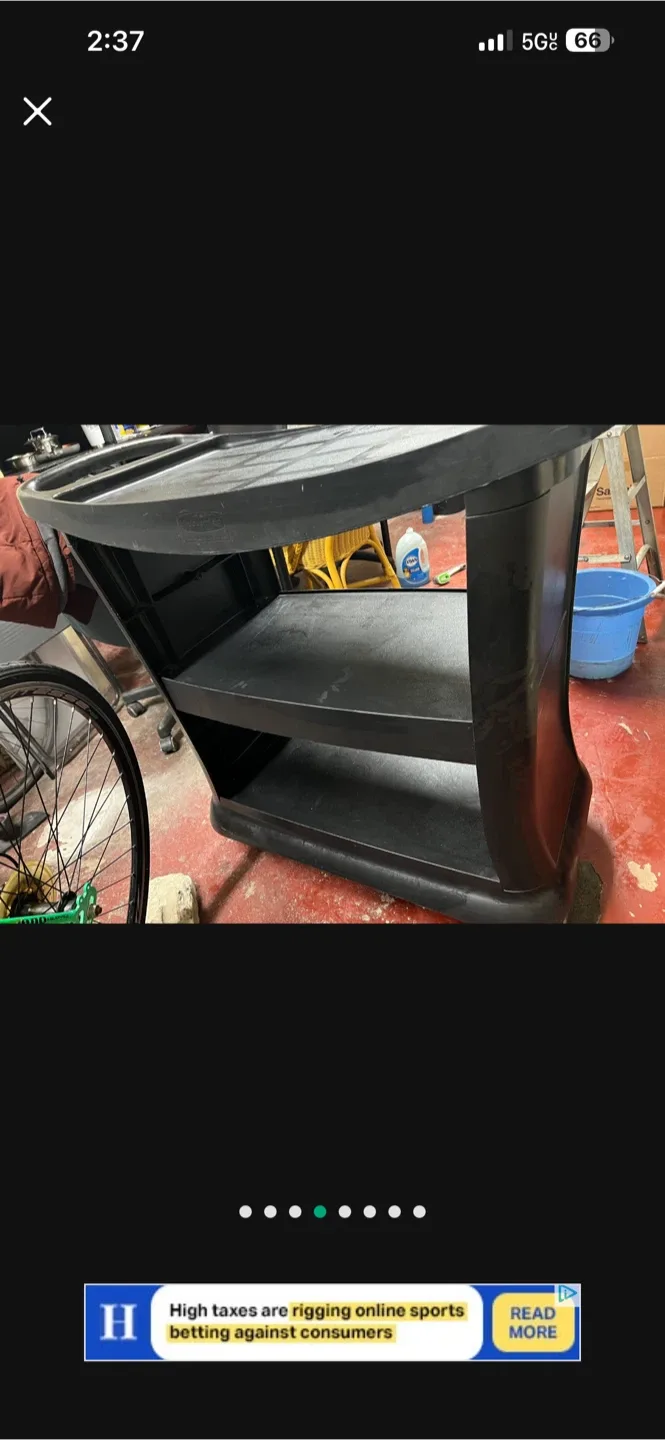 Black Utility Cart image indicator(4)