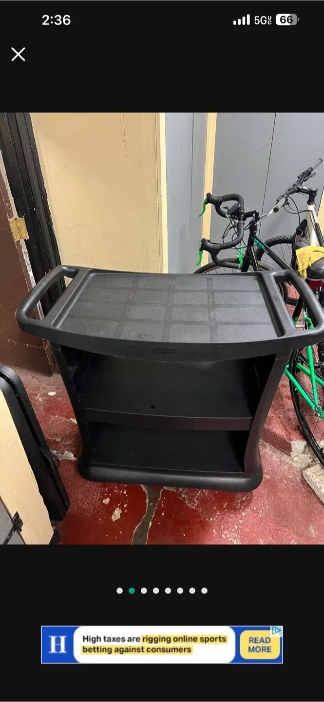Black Utility Cart image indicator(2)