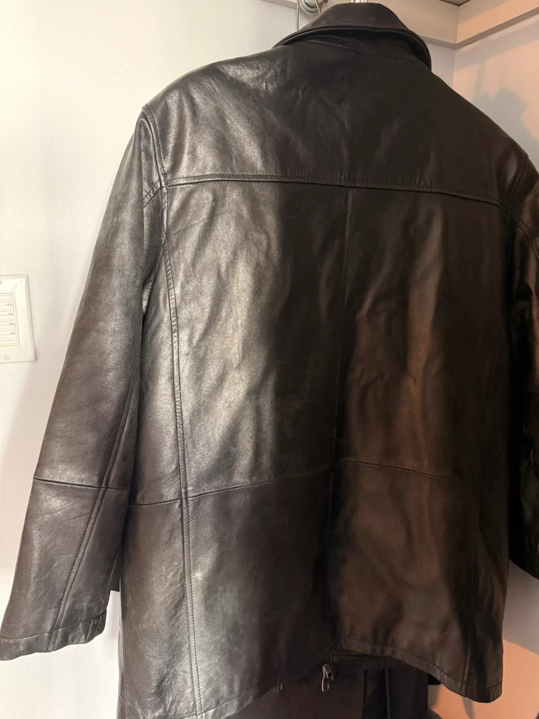 Spelled Collection Black Leather Jacket image indicator(2)
