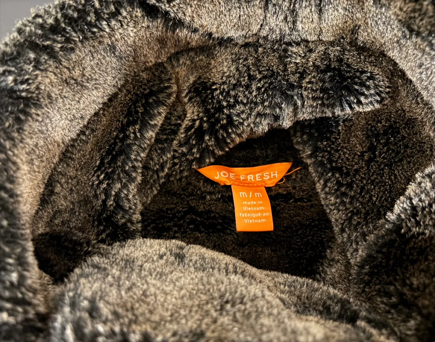 Joe Fresh Brown Faux Suede & Fur Jacket - Size M image indicator(4)