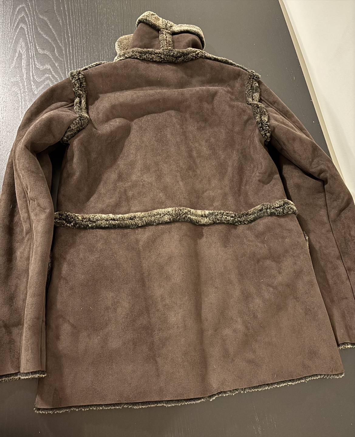 Joe Fresh Brown Faux Suede & Fur Jacket - Size M - photo 3